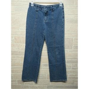 Vintage DKNY Jeans Denim Size 4 100% Cotton w/ Seams on Front and Back of Legs